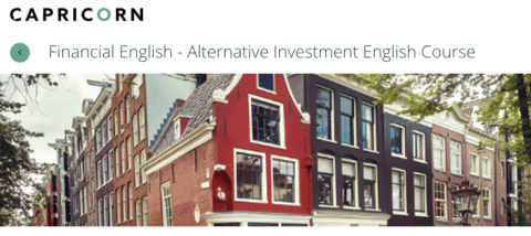 Financial English - Alternative Investment Course